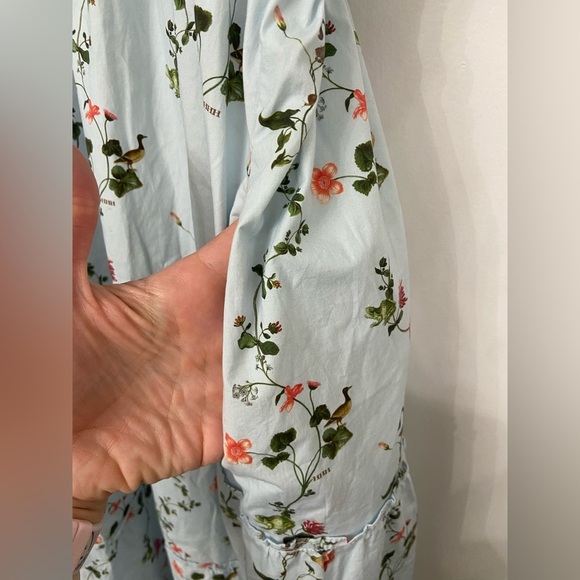 Hill House The Ellie Nap Midi Dress in Pond Floral Light Blue Size 2XL - Picture 11 of 11